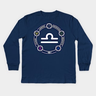 Libra (astrology) Kids Long Sleeve T-Shirt